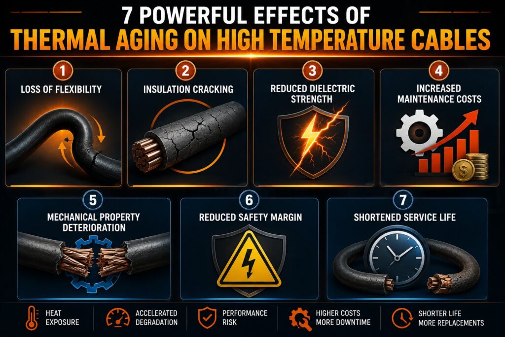 Thermal Aging Cables: 7 Powerful Effects on High Temperature Cable Life 2 7 effects of thermal aging on cables