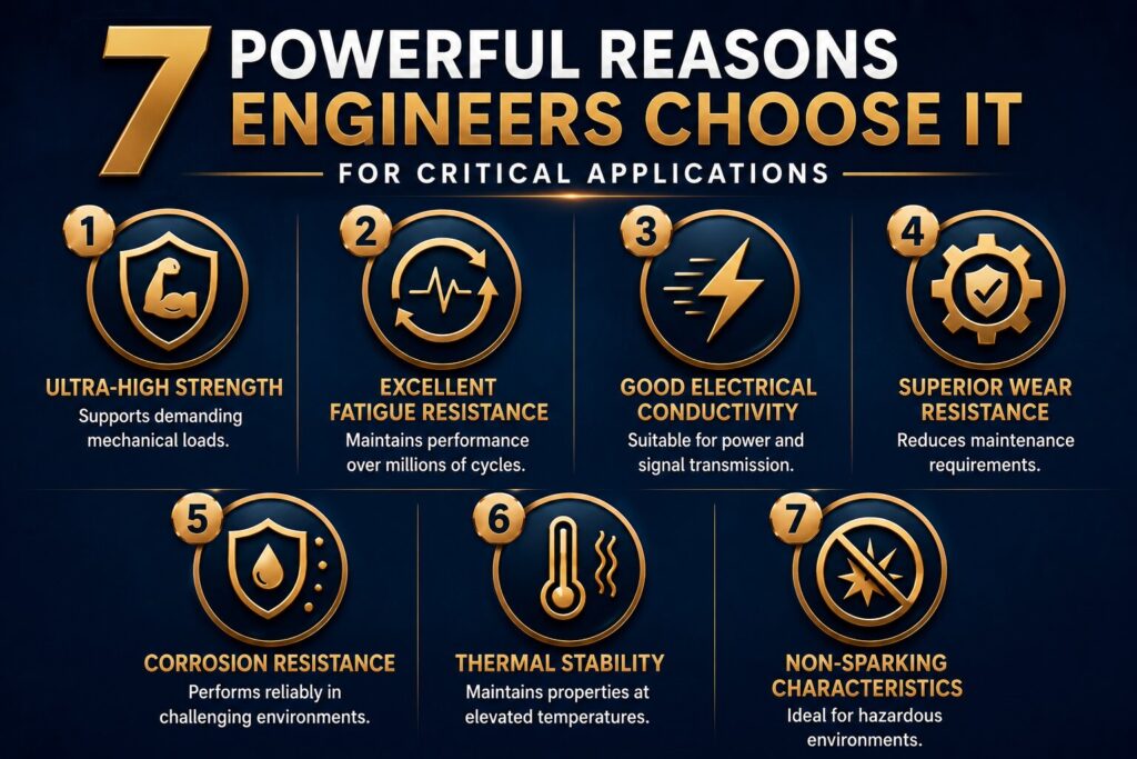 BeCu vs Copper Alloys: 7 Powerful Reasons Engineers Choose It for Critical Applications 2 7 powerful reasons engineers choose it