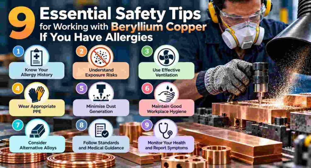 How to Work with Beryllium Copper If You Have Allergies: 9 Essential Safety Tips | UNS C17200 3 9 Essential Safety Tips for Working with Beryllium Copper
