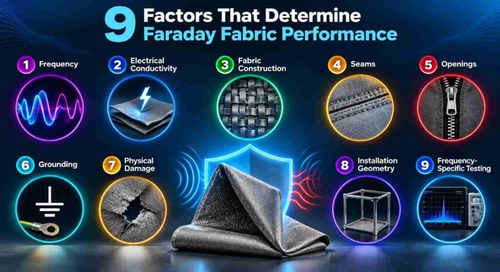 Does Faraday Fabric Block All Electromagnetic Frequencies? 9 Powerful Facts 3 9 Factors of Faraday Fabric Performance