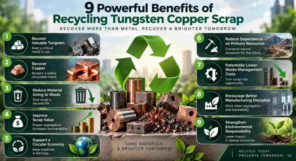 Can You Recycle Tungsten Copper Scrap? 9 Powerful Benefits of Scrap Recovery 3 9 Powerful Benefits of Recycling Tungsten Copper Scrap