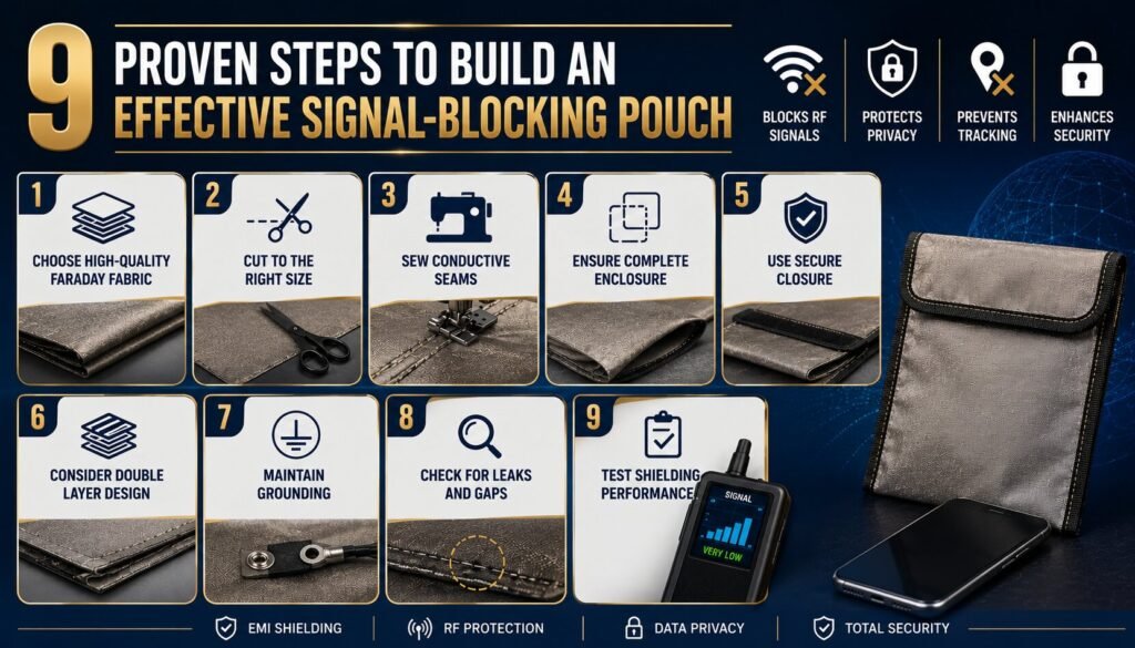 Faraday Bag Faraday Fabric: 9 Proven Steps to Build an Effective Signal-Blocking Pouch 3 9 Steps to Build a Signal-Blocking Pouch