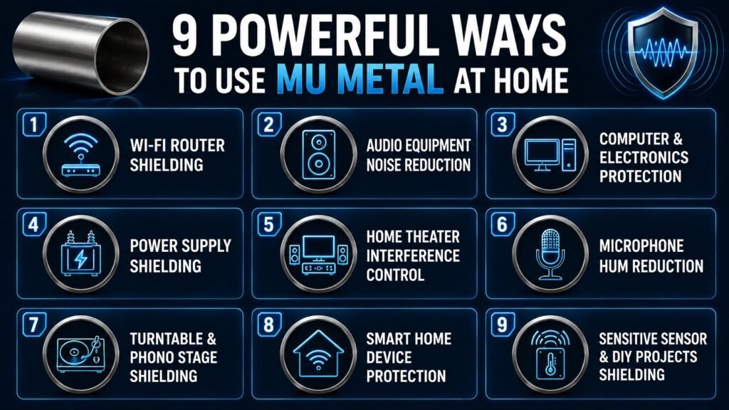 Mu Metal EMI Shielding: 9 Powerful Ways to Use UNS N14080 for Home Electronics 3 9 ways to use mu-metal at home