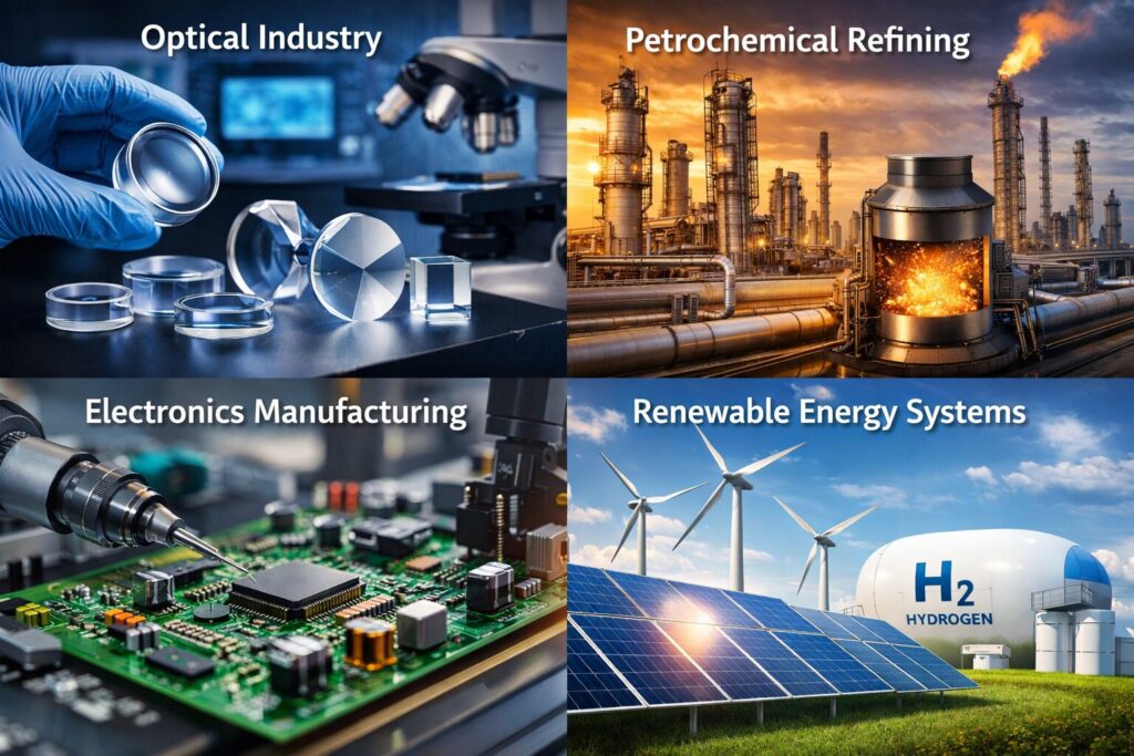 Lanthanum Oxide Roles: 7 Powerful Uses in Optical Glass & Catalysts (UNS La₂O₃) 3 Applications Across Industries
