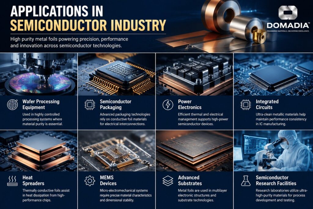 High Purity Metal Foils for Semiconductor Industry: 7 Powerful Benefits Driving Next-Generation Electronics 4 Applications in semiconductor industry