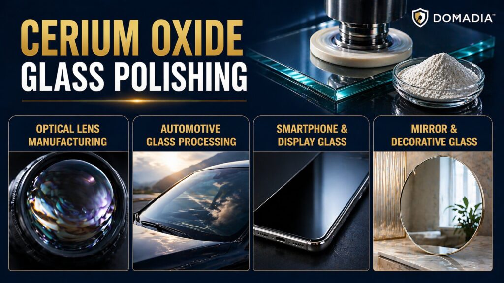 Cerium Oxide Glass Polishing: The Gold Standard Explained 3 Applications of Cerium Oxide Glass Polishing