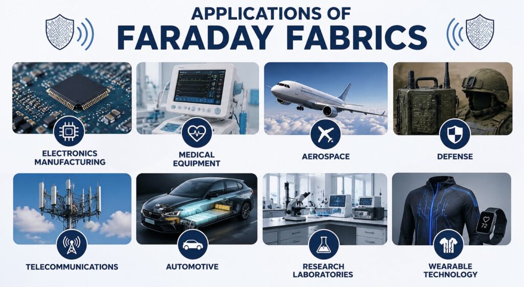 Faraday Fabric Cost: 7 Powerful Factors That Influence the Price 4 Applications of Faraday Fabrics