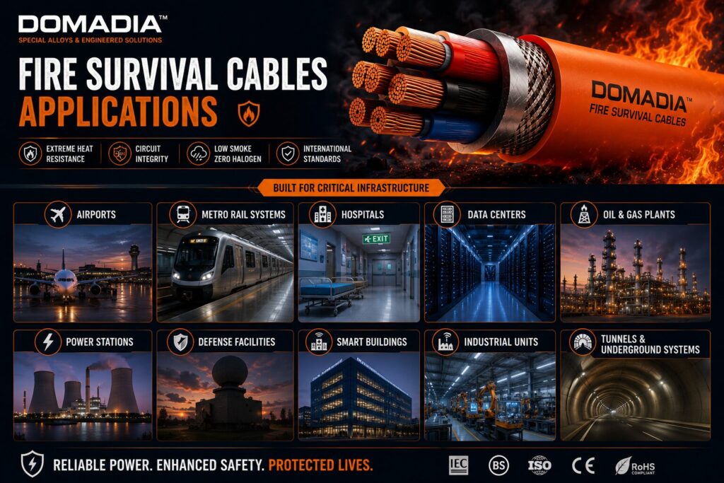 Fire Survival Cables: 7 Powerful Reasons Critical Infrastructure Depends on Them 3 Applications of Fire Survival Cables
