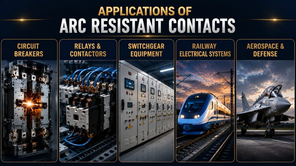 Arc Resistance Contacts: 7 Powerful Ways DOMADIA™ Improves Electrical Reliability 3 Applications of arc resistant contacts