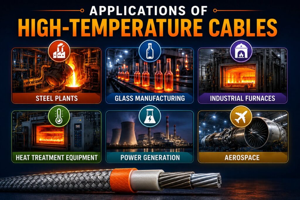 Heat Resistant Electrical Cable: What Is a High-Temperature Cable, and Do I Really Need One? 4 Applications of high-temperature cables