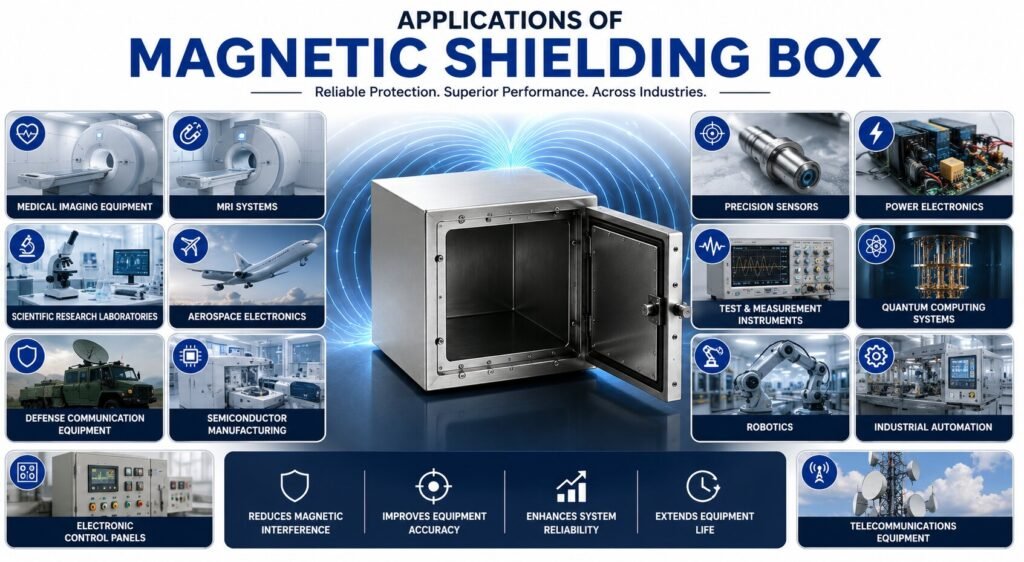 Magnetic Shielding Box: 9 Powerful Reasons Why Box Designs Outperform Other Shielding Shapes 4 Applications of magnetic shielding box