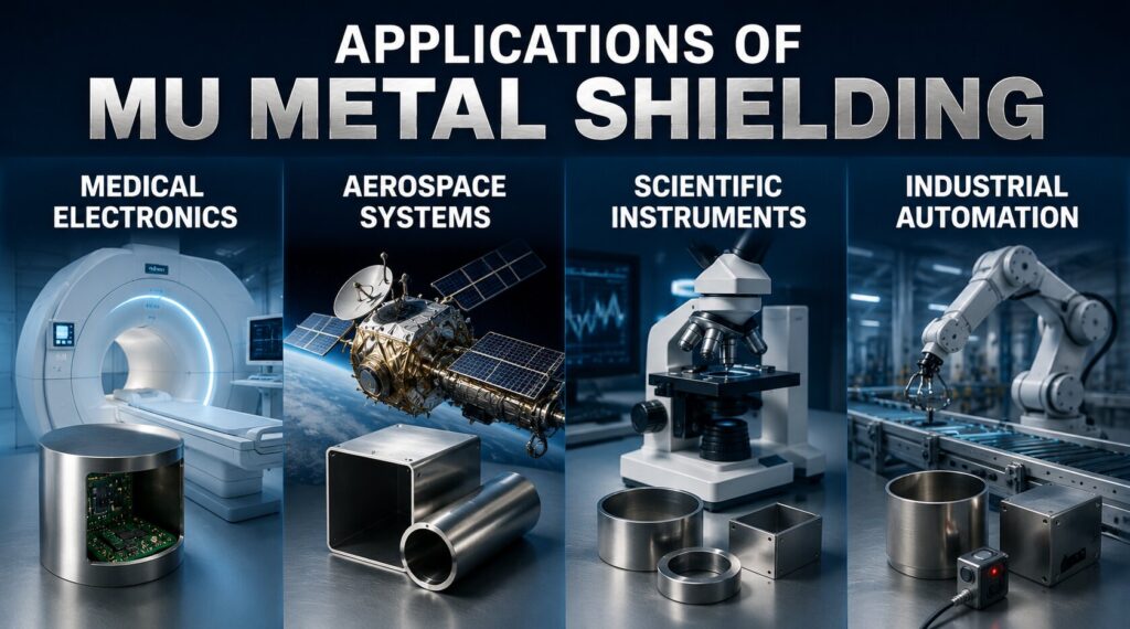 Mu Metal Shielding (UNS N14080): 7 Powerful Reasons It Really Protects Electronics 4 Applications of mu-metal shielding