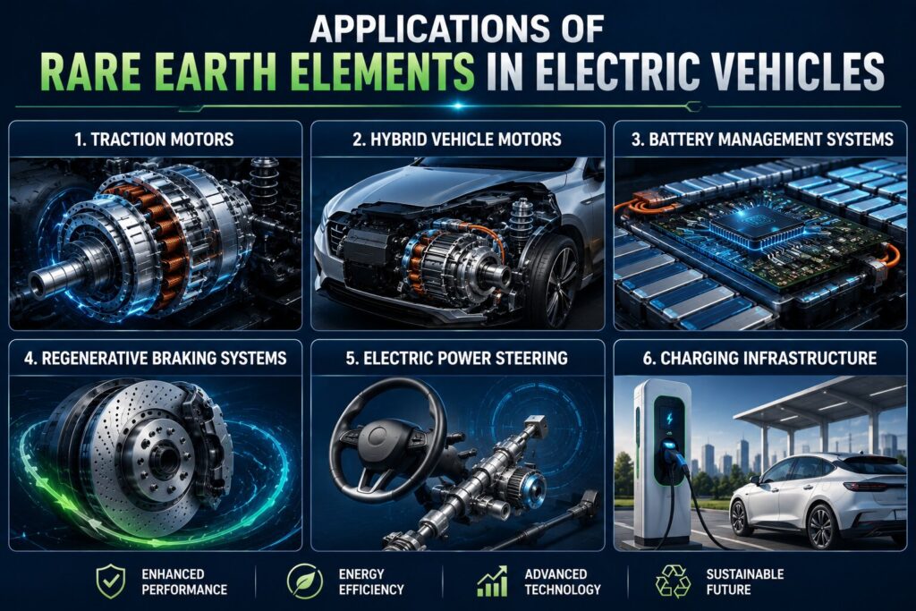 Rare Earth Elements EVs: 7 Powerful Reasons They Matter 3 Applications of rare earth elements in EVs