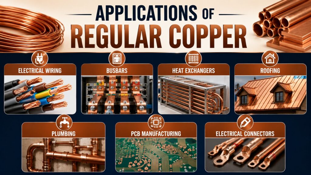 Regular Copper vs Beryllium Copper: 9 Powerful Differences Every Engineer Should Know 5 Applications of regular copper materials