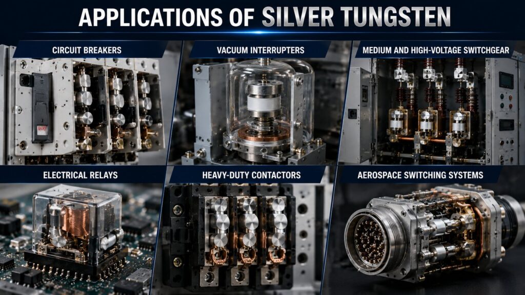Tungsten Copper vs Silver Tungsten: 7 Powerful Differences That Impact Industrial Performance 4 Applications of silver tungsten in industry