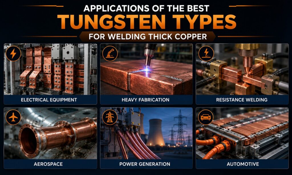 Best Tungsten Types for Welding Thick Copper: 7 Powerful Choices for Superior Performance 4 Applications of tungsten for copper welding
