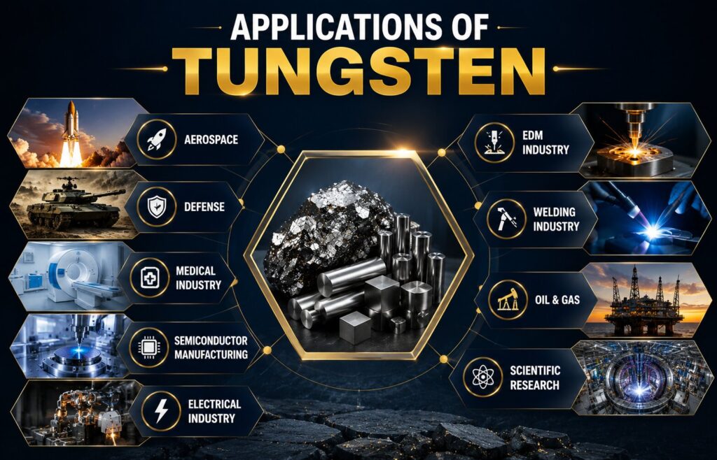 Why Tungsten Expensive? 9 Powerful Reasons That Make It Worth Every Rupee 4 Applications of tungsten in industries