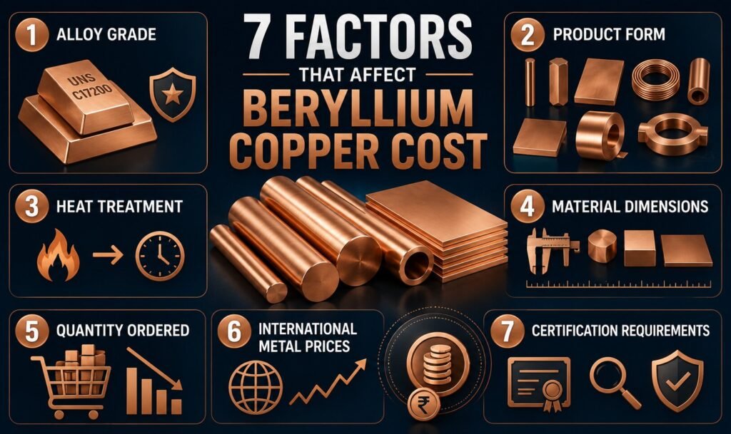 How Much Does Beryllium Copper Cost? 7 Powerful Factors That Affect the Price 2 Beryllium Copper Cost