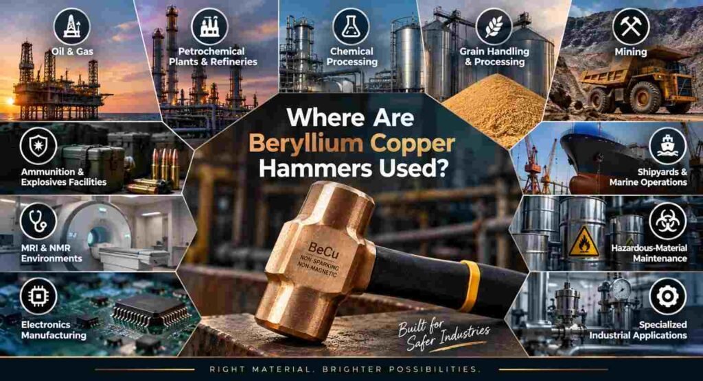 Beryllium Copper Hammers: 9 Powerful UNS C17200 Benefits 4 Beryllium Copper Hammers Safer Industries