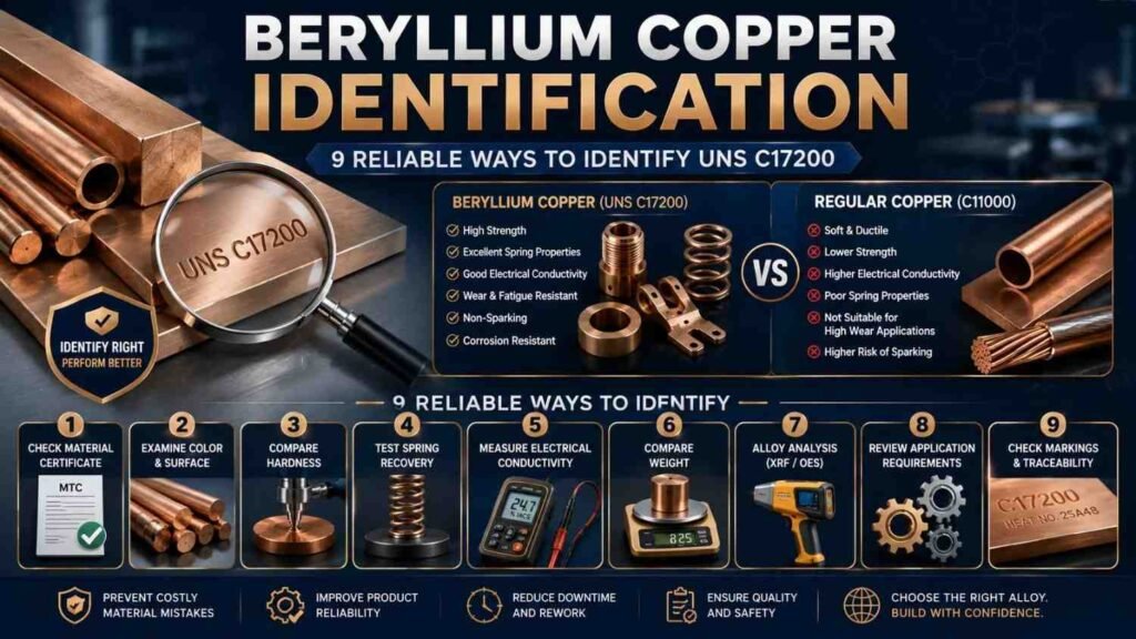 Beryllium Copper Identification: 9 Powerful Tests for UNS C17200 2 Beryllium Copper Identification