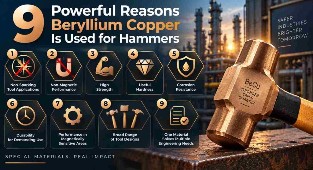 Beryllium Copper Hammers: 9 Powerful UNS C17200 Benefits 3 Beryllium Copper Nine Powerful Advantages