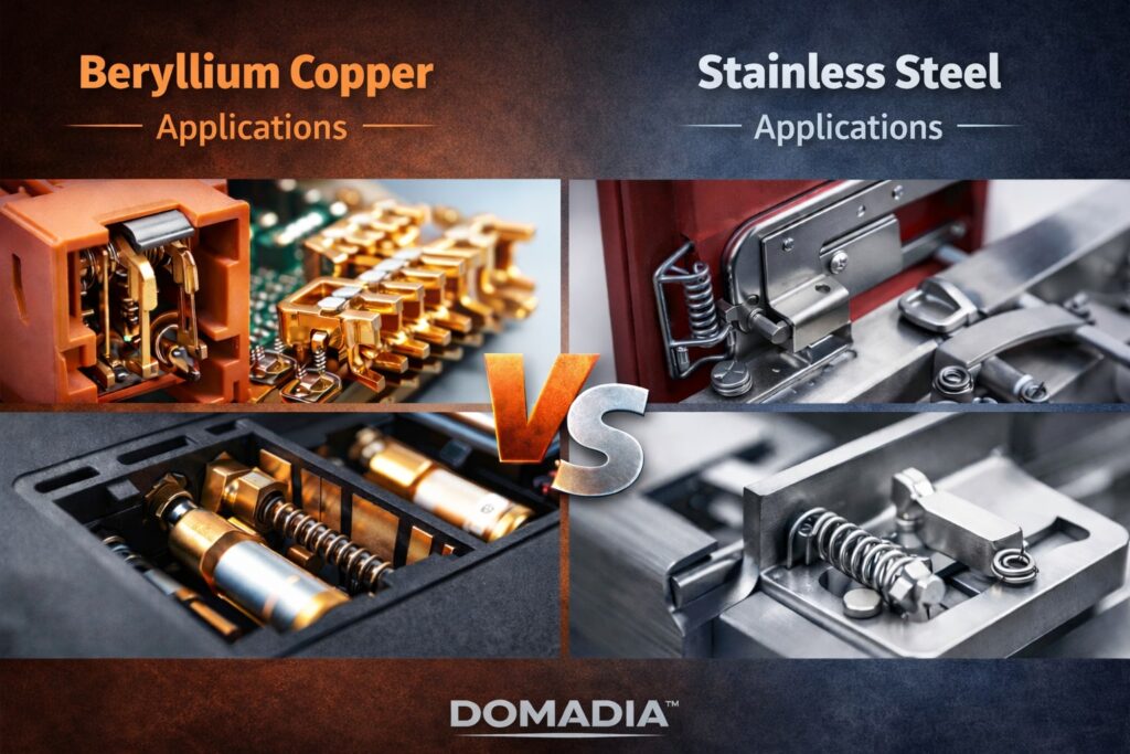 Beryllium Copper Springs vs Stainless Steel Springs: Strength, Conductivity & Longevity Compared 2 Beryllium Copper Springs