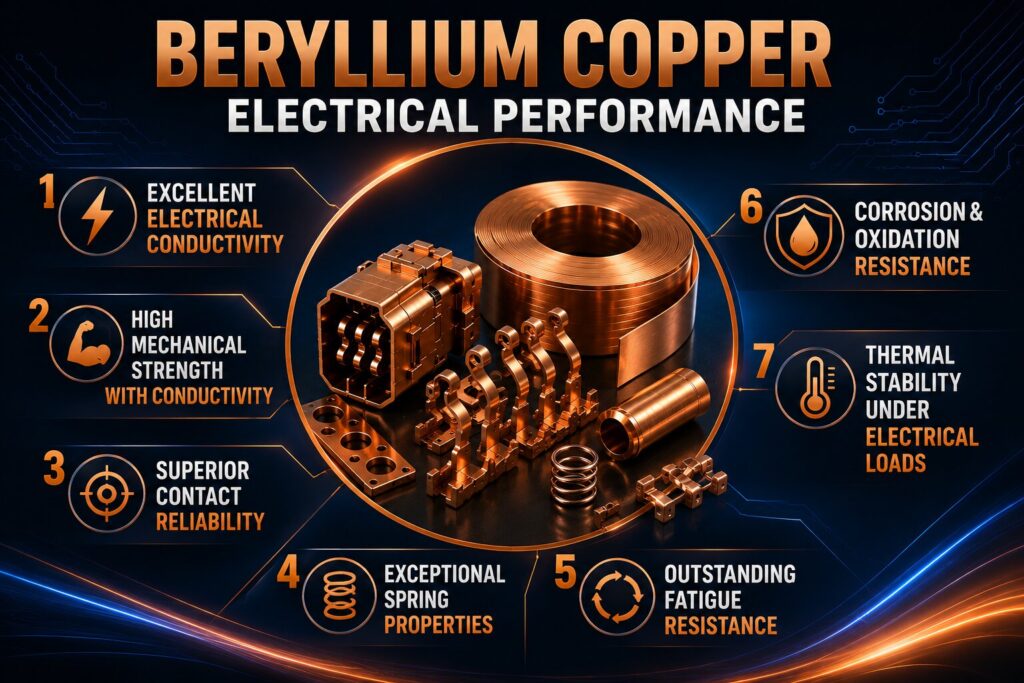 Beryllium Copper Electrical Performance Analysis: 7 Powerful Insights (UNS C17200) 2 Beryllium copper electrical performance