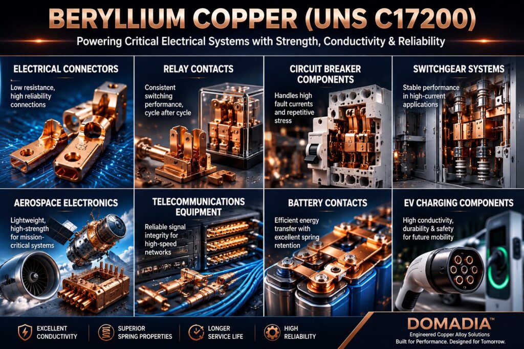 Beryllium Copper Electrical Performance Analysis: 7 Powerful Insights (UNS C17200) 3 Beryllium copper for industrial applications