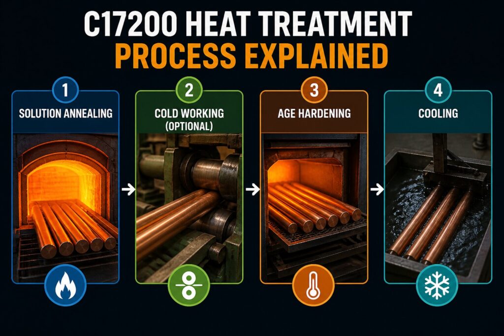 C17200 Heat Treatment: 7 Powerful Secrets That Transform Performance (UNS C17200) 2 C17200 Heat Treatment