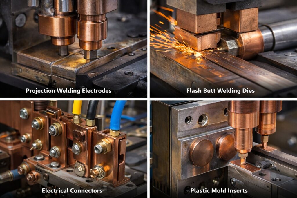 Zirconium Copper vs Chromium Copper: 7 Powerful Truths About Longer Performance | DOMADIA™ 4 Chromium Copper in industrial applications
