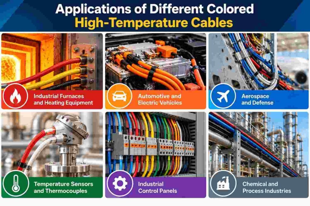 Are High Temperature Cables Available in Different Colors? 9 Essential Facts About Cable Identification | UNS C11000 4 Colored High-Temperature Cable Applications