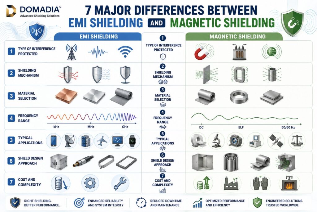 EMI Magnetic Shielding: 7 Powerful Differences Every Engineer Should Understand 3 Comparing EMI and magnetic shielding