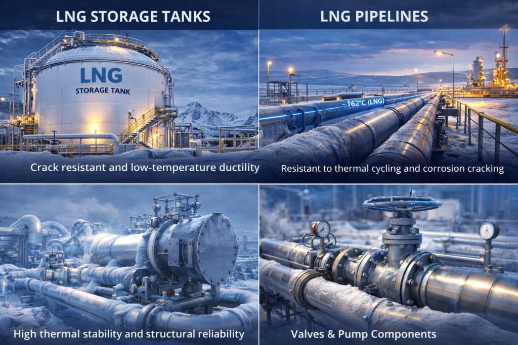 Cryogenic Nickel Alloys Performance in LNG Applications 3 Cryogenic alloys in LNG applications