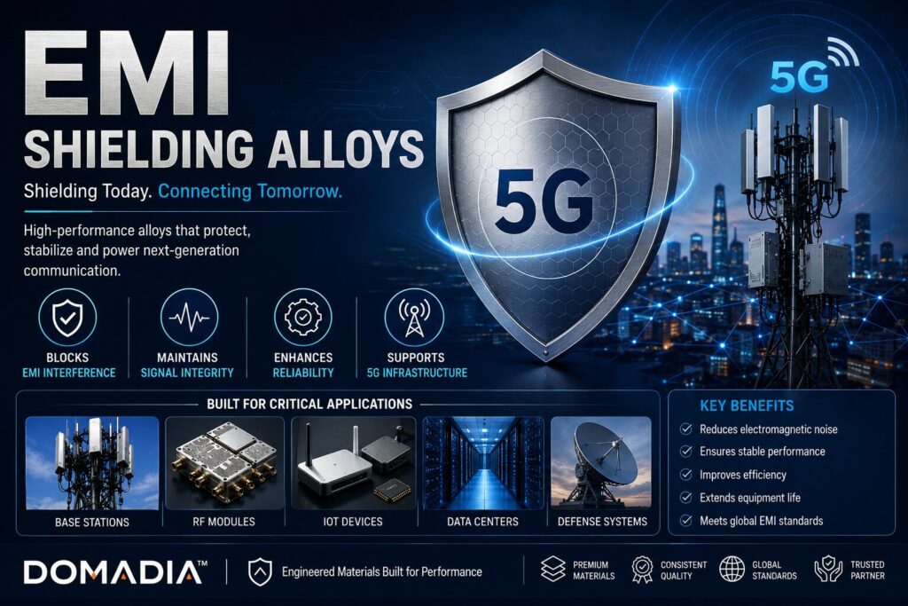 EMI Shielding Alloys UNS: 7 Powerful Solutions for 5G Infrastructure 2 EMI Shielding Alloys
