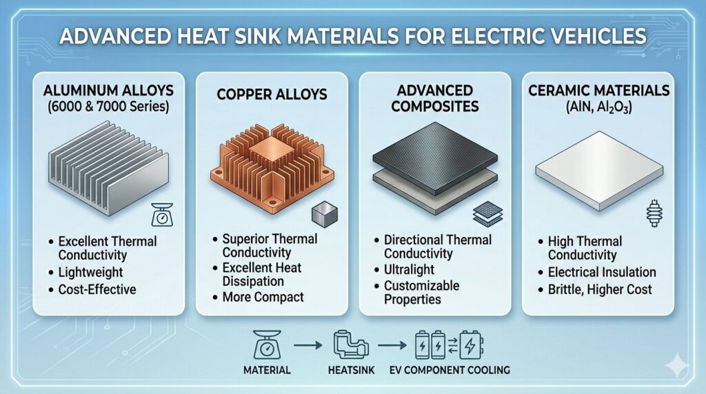 EV Heat Sink Materials: 7 Powerful Materials Driving EV Performance 3 EV Heat Sink Materials