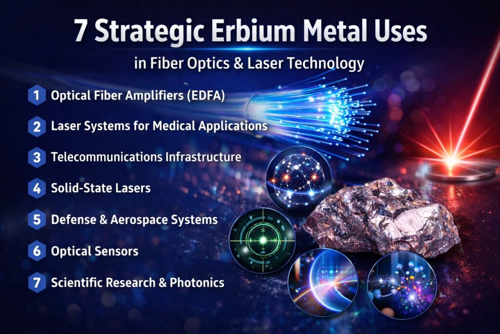 Erbium Metal Uses: 7 Powerful Innovations in UNS Rare Earth Technology 2 Erbium Metal Uses