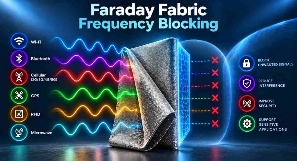 Does Faraday Fabric Block All Electromagnetic Frequencies? 9 Powerful Facts 2 Faraday Fabric Frequency Blocking
