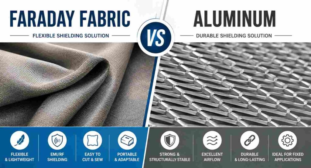 Faraday Fabric vs Aluminum Mesh: 9 Powerful Differences You Should Know 2 Faraday Fabric vs Aluminum