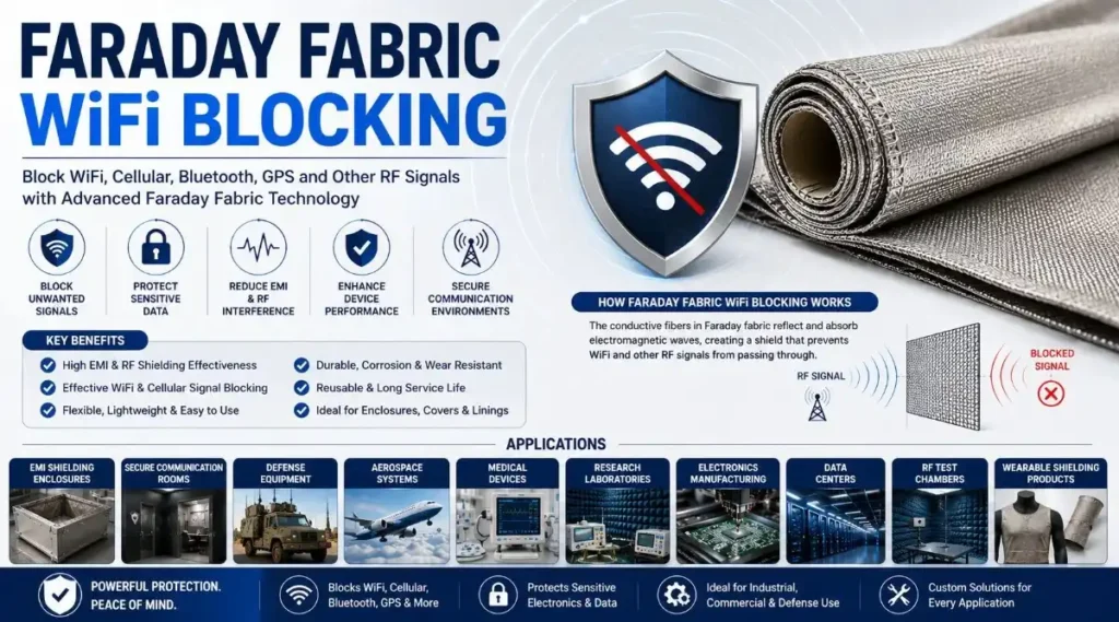 Does Faraday Fabric Block WiFi and Cell Signals? 9 Proven Facts You Should Know 2 Faraday fabric WiFi blocking