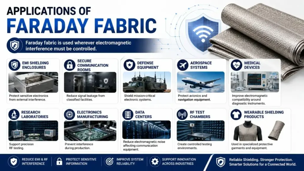 Does Faraday Fabric Block WiFi and Cell Signals? 9 Proven Facts You Should Know 4 Faraday fabric applications and benefits