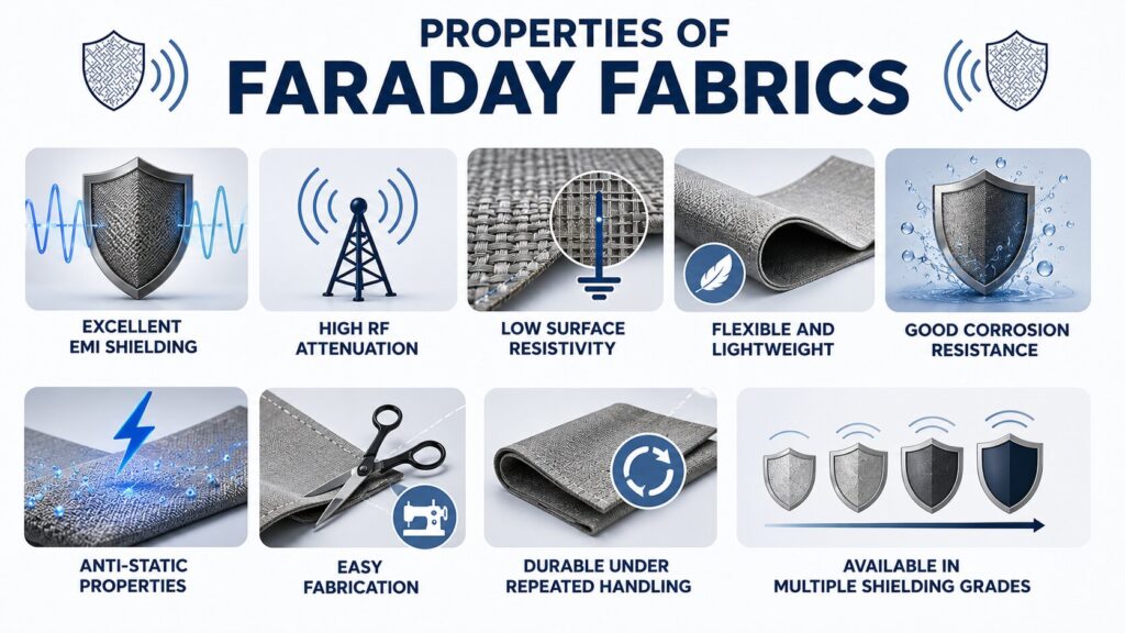 Faraday Fabric Cost: 7 Powerful Factors That Influence the Price 3 Faraday fabrics properties