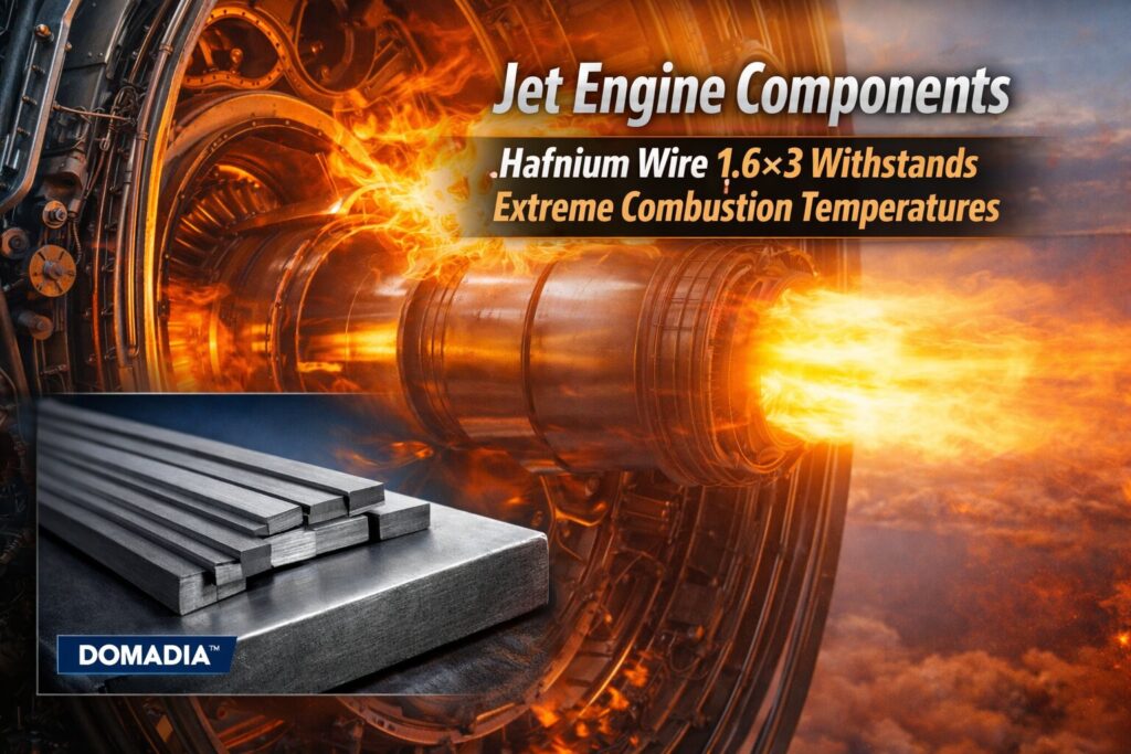 Hafnium Wire 1.6×3 mm 5 Powerful High-Temperature Aerospace Applications | DOMADIA™ 2 Hafnium Wire 1.6x3
