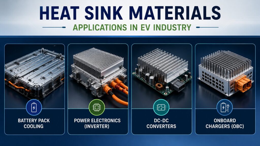 EV Heat Sink Materials: 7 Powerful Materials Driving EV Performance 2 Heat sink solutions for EV technology