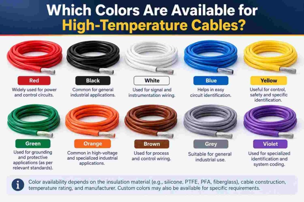Are High Temperature Cables Available in Different Colors? 9 Essential Facts About Cable Identification | UNS C11000 3 High-Temperature Cable Color Guide