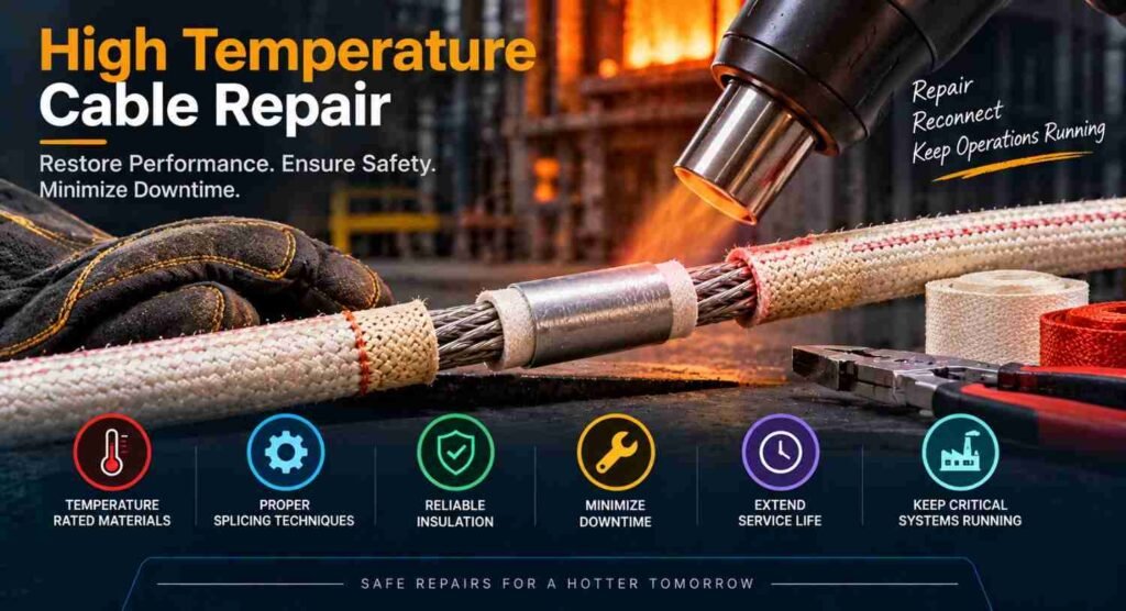 Can High Temperature Cables Be Spliced or Repaired? 9 Critical Facts Engineers Should Know 2 High-Temperature Cable Repair