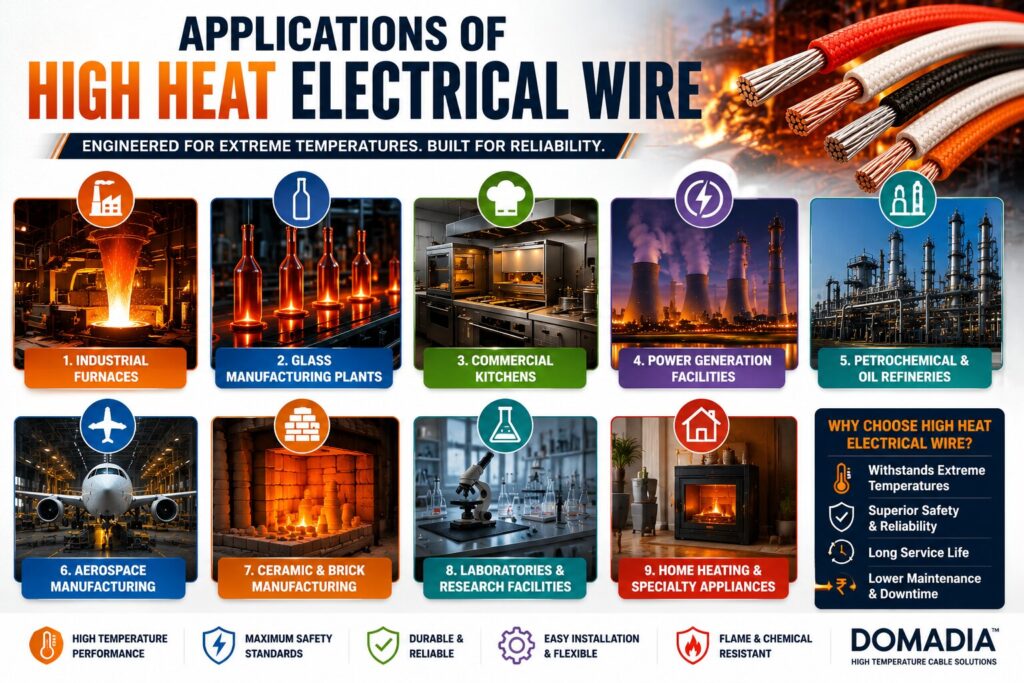 High Heat Electrical Wire: 9 Smart Places to Use High Temperature Cables in Your Home or Business 3 High heat electrical wire applications-new