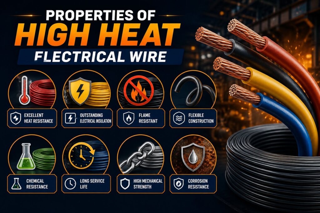 High Heat Electrical Wire: 9 Smart Places to Use High Temperature Cables in Your Home or Business 2 High heat electrical wire properties