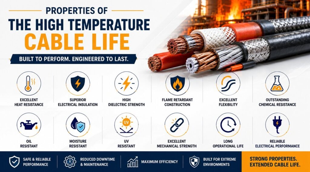 High Temperature Cable Life: 9 Powerful Facts That Determine How Long They Actually Last 4 High-temperature cable properties