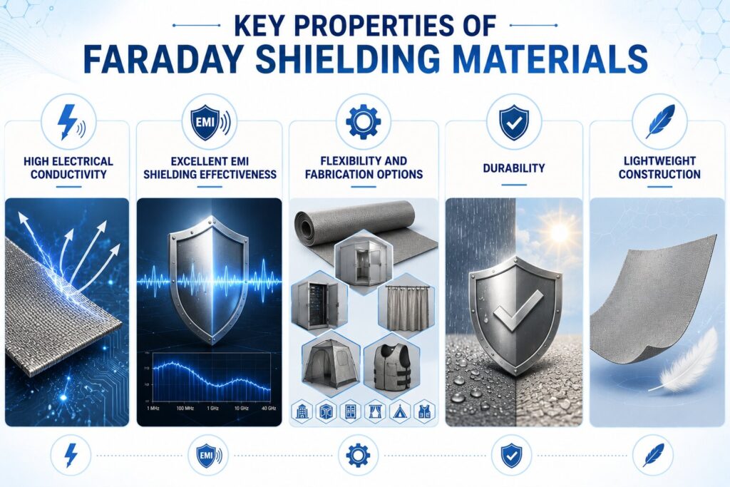 Faraday Data Security: 7 Powerful Ways to Protect Critical Data 4 Key properties of Faraday shielding materials