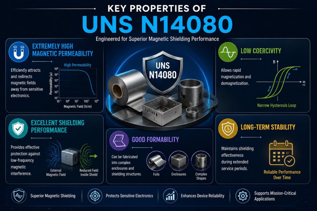 IoT Device Shielding: 7 Powerful Challenges Using UNS N14080 3 Key properties of UNS N14080 alloy